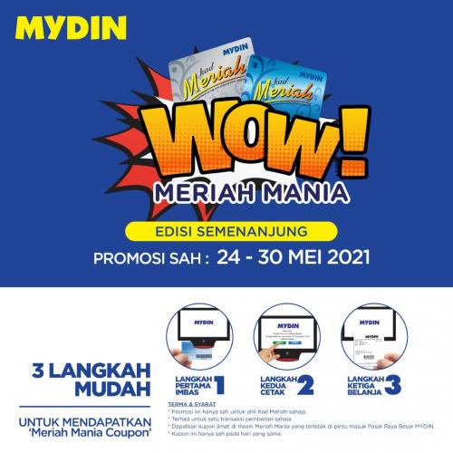 MYDIN Meriah Mania Coupons Promotion (24 May 2021 - 30 May 2021)