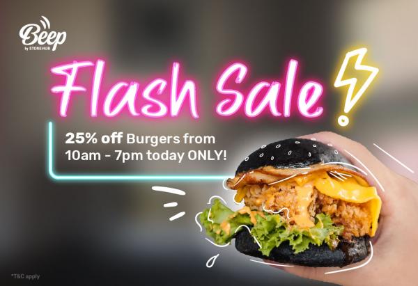 Beep Burger Day Flash Sale (28 May 2021)