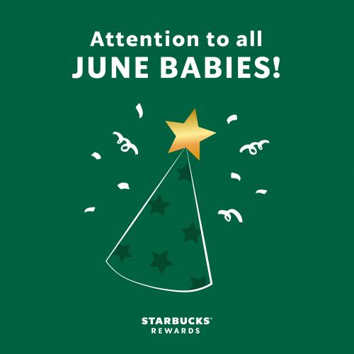 Starbucks June Baby FREE Cake Promotion (valid until 15 Jun 2021)