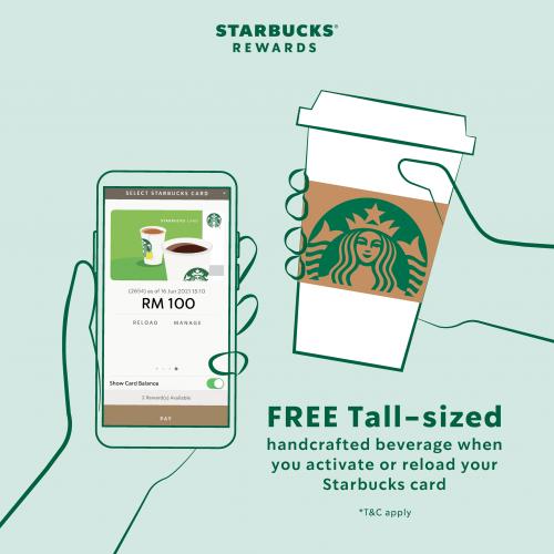 Starbucks FREE Tall-Sized Beverage Promotion (1 Jun 2021 - 30 Jun 2021)