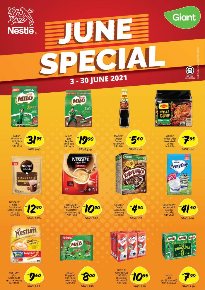 Giant Nestle June Promotion (3 Jun 2021 - 30 Jun 2021)