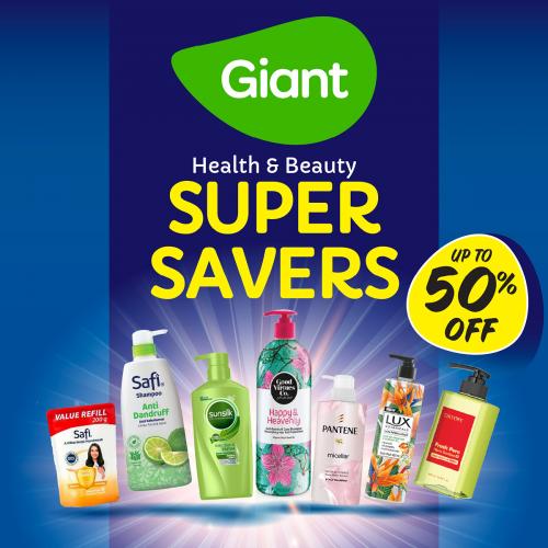Giant Health & Beauty Super Savers Sale Up To 50% OFF (3 Jun 2021 - 30 Jun 2021)