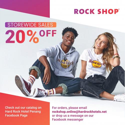 Hard Rock Hotel Rock Shop Storewide Sales 20% OFF
