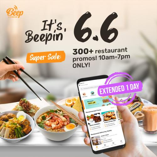 Beep 6.6 Super Sale (valid until 7 Jun 2021)