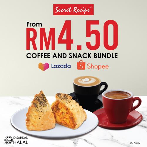Secret Recipe Coffee and Snack Bundle Promotion on Lazada & Shopee (valid until 13 Jun 2021) Secret Recipe Coffee and Snack Bundle Promotion on Lazada & Shopee (valid until 13 Jun 2021)