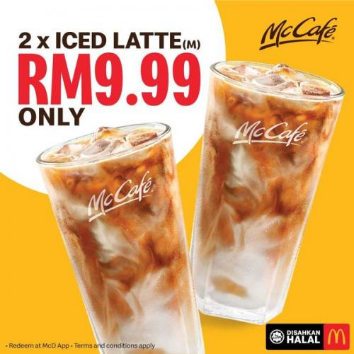 McDonald's McCafe 2 Iced Latte @ RM9.99 Promotion
