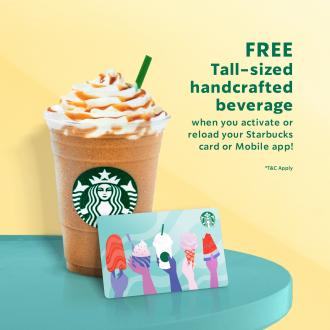 Starbucks FREE Tall-Sized Beverage Promotion (valid until 14 July 2021)