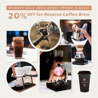 Starbucks Reserve Coffee Brew 20% OFF Promotion (5 July 2021 - 13 September 2021)