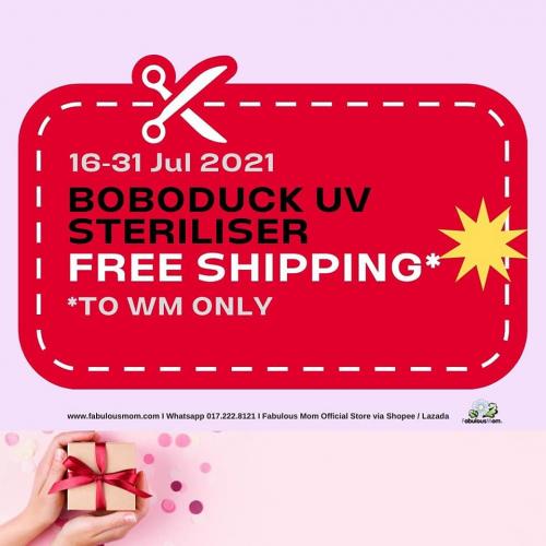 Fabulous Mom Boboduck UV Steriliser FREE Shipping Promotion (16 Jul 2021 - 31 Jul 2021) Fabulous Mom Boboduck UV Steriliser FREE Shipping Promotion (16 Jul 2021 - 31 Jul 2021)