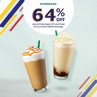 Starbucks 64th Merdeka Promotion 2nd Beverage @ 64% OFF (2 August 2021 - 30 August 2021)