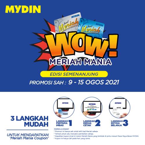 MYDIN Meriah Mania Coupons Promotion (9 Aug 2021 - 15 Aug 2021)