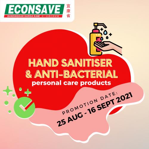 Econsave Hand Sanitiser & Anti-Bacterial Personal Care Promotion (25 Aug 2021 - 16 Sep 2021)
