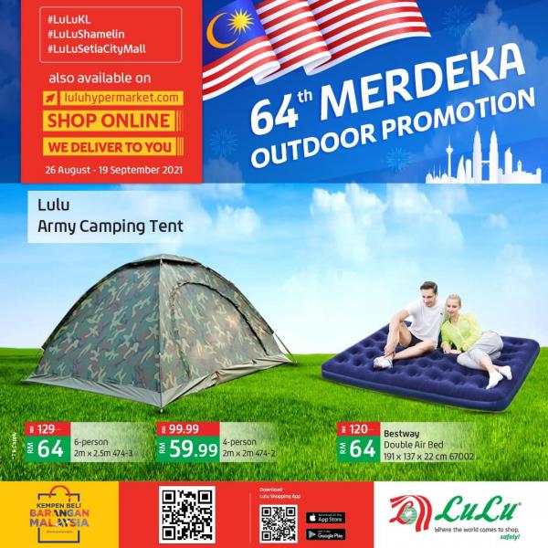 LuLu Hypermarket 64th Merdeka Outdoor Promotion (26 Aug 2021 - 19 Sep 2021)