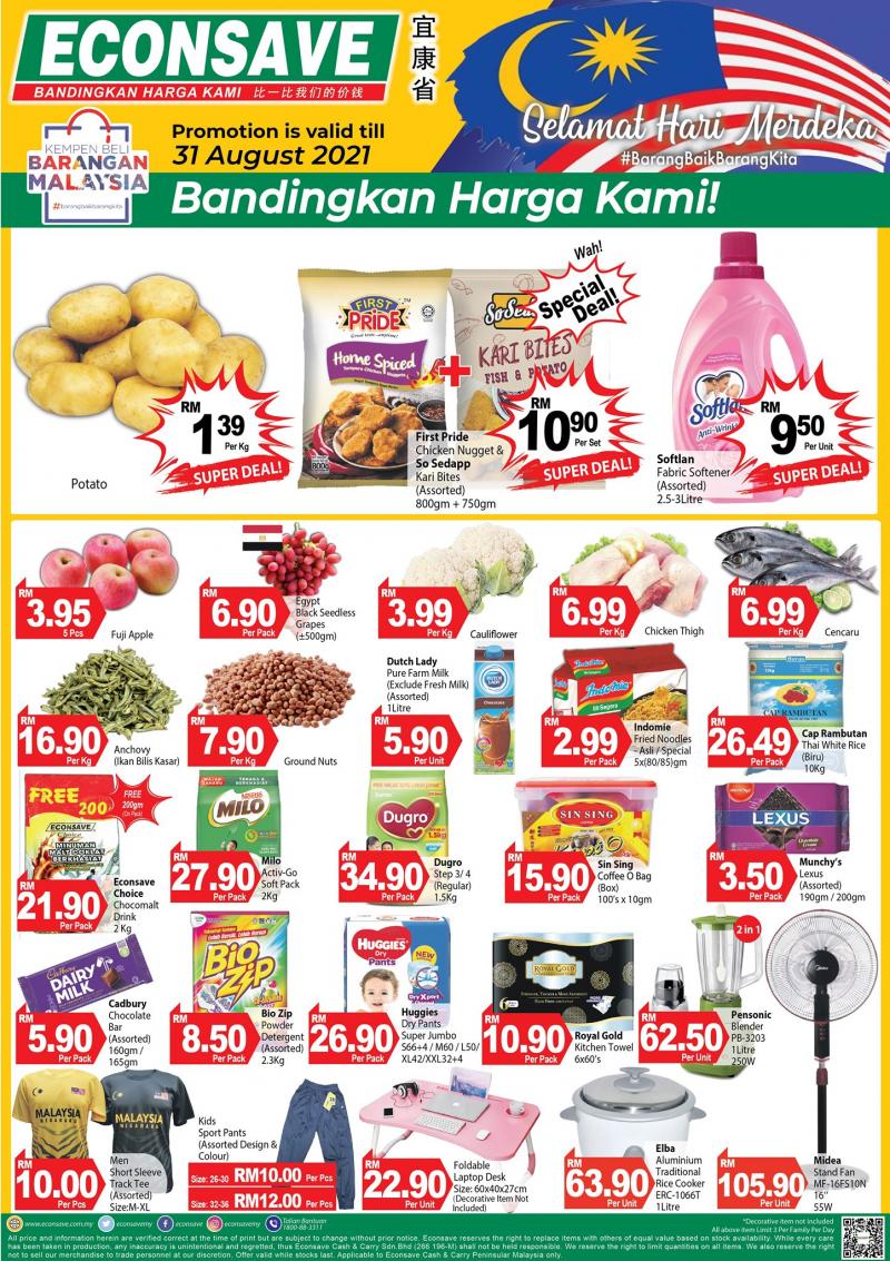 Econsave Merdeka Promotion (27 Aug 2021 - 31 Aug 2021)