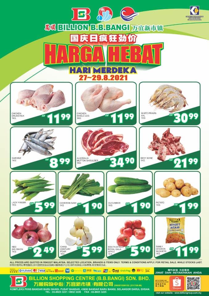 BILLION Bandar Baru Bangi Merdeka Promotion (27 Aug 2021 - 5 Sep 2021)