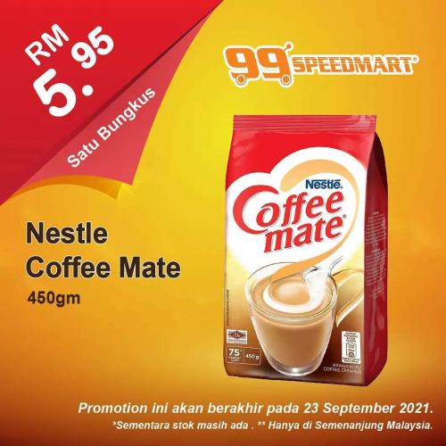 99 Speedmart Nestle Coffee Mate Promotion (valid until 23 Sep 2021)