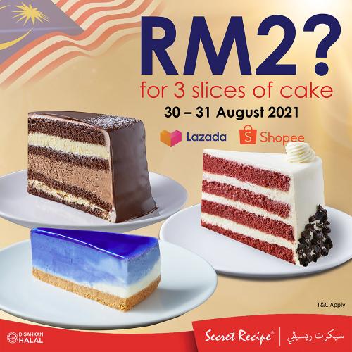 Secret Recipe Merdeka Cake Promotion on Lazada & Shopee (30 Aug 2021 - 31 Aug 2021)