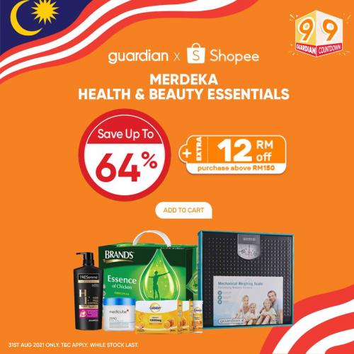Guardian Shopee Merdeka Health & Beauty Promotion (31 Aug 2021)