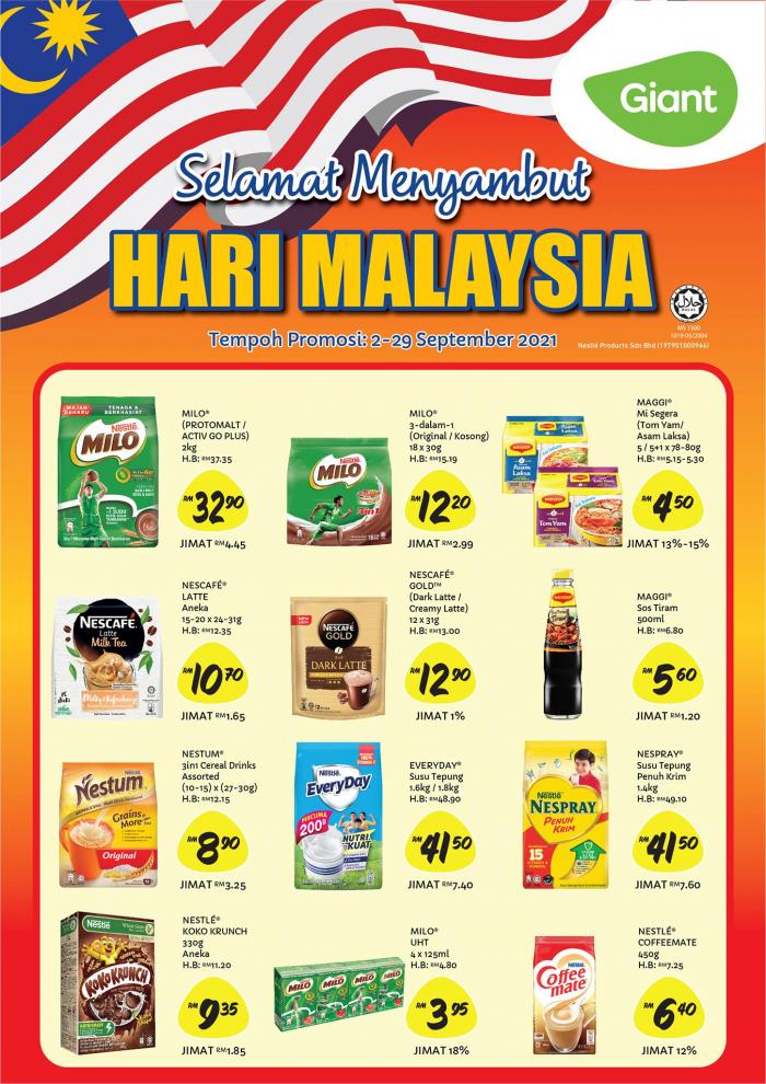 Giant Nestle Malaysia Day Promotion (2 Sep 2021 - 29 Sep 2021)