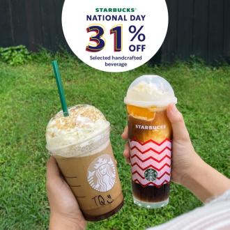 Starbucks National Day 31% OFF Promotion (valid until 5 September 2021)
