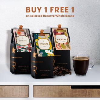 Starbucks Buy 1 FREE 1 Reserve Whole Beans Promotion (6 September 2021 - 27 October 2021)