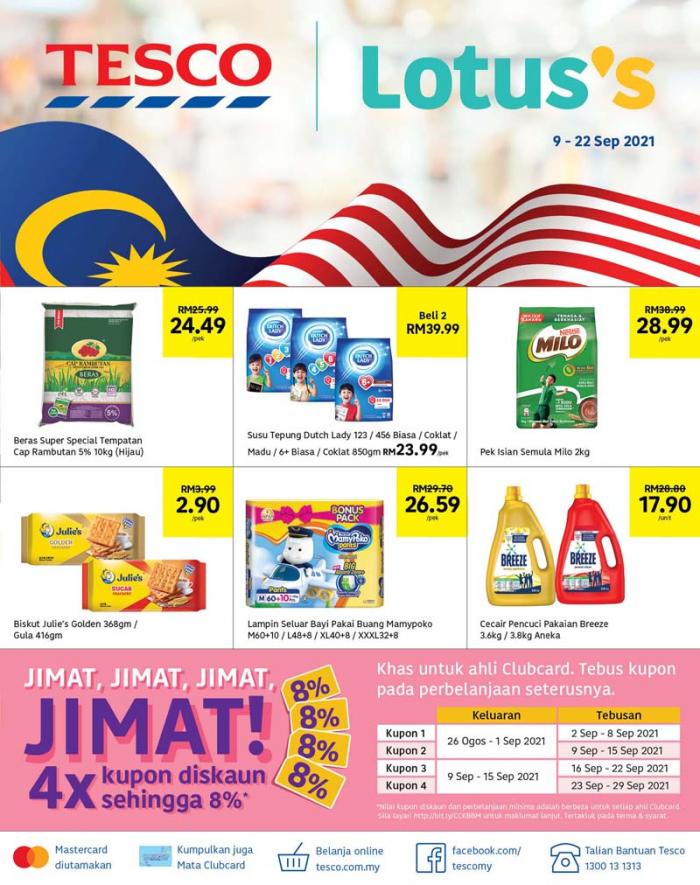 Tesco / Lotus's Lebih Jimat Promotion Catalogue (9 Sep 2021 - 22 Sep 2021)