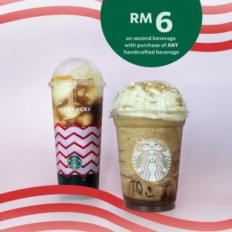 Starbucks Malaysia Day 2nd Beverage @ RM6 Promotion (13 September 2021 - 16 September 2021)