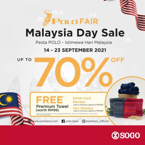 SOGO Polo Fair Malaysia Day Sale (14 Sep 2021 - 23 Sep 2021)