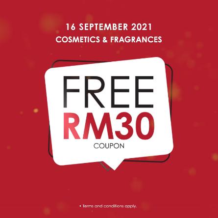 SOGO Cosmetics and Fragrance Malaysia Day FREE Voucher Promotion (16 Sep 2021)