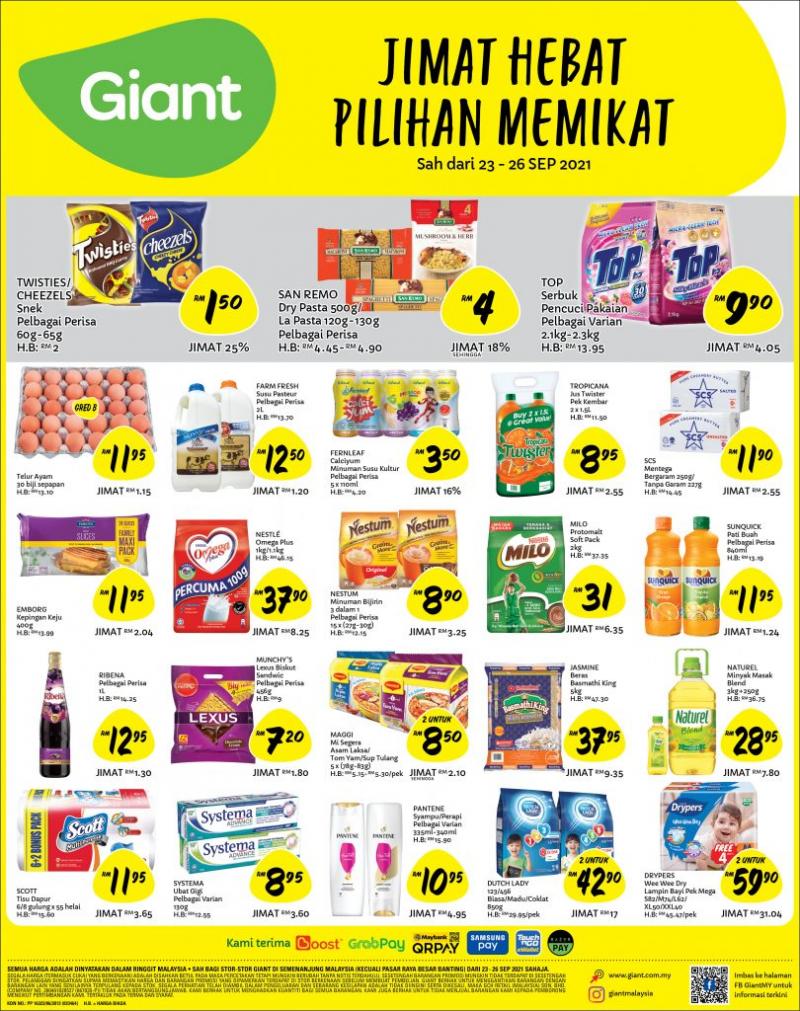 Giant Daily Essentials Promotion (23 Sep 2021 - 26 Sep 2021)