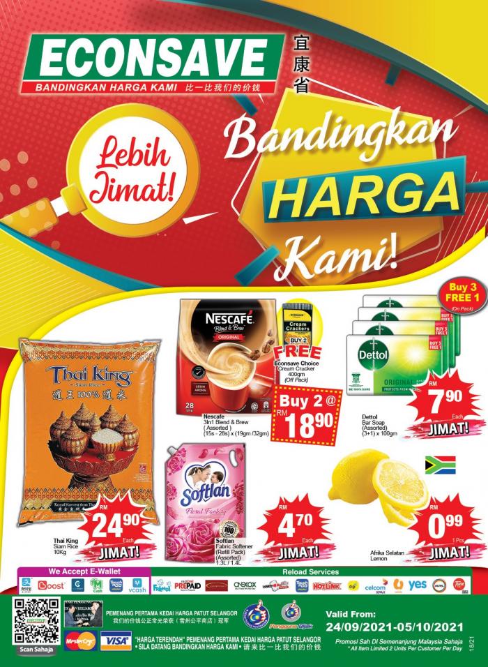 Econsave Bandingkan Harga Kami Promotion Catalogue (24 Sep 2021 - 5 Oct 2021)