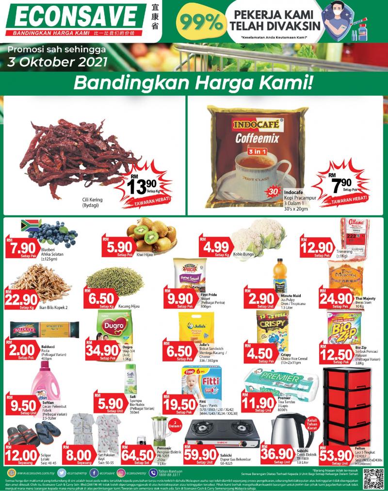 Econsave Weekend Promotion (1 Oct 2021 - 3 Oct 2021)