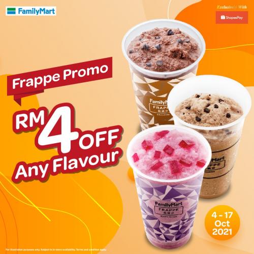 FamilyMart ShopeePay Frappe RM4 OFF Promotion (4 Oct 2021 - 17 Oct 2021) FamilyMart ShopeePay Frappe RM4 OFF Promotion (4 Oct 2021 - 17 Oct 2021)