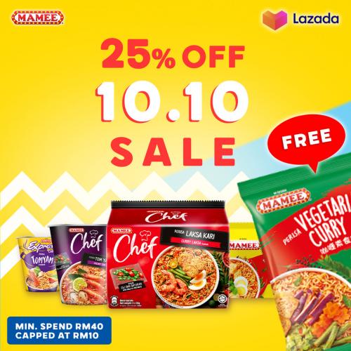 MAMEE Noodles Lazada 10.10 Sale (valid until 12 Oct 2021) MAMEE Noodles Lazada 10.10 Sale (valid until 12 Oct 2021)