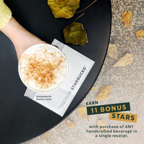 Starbucks Member's Day Promotion Earn 11 Bonus Stars (11 Oct 2021)