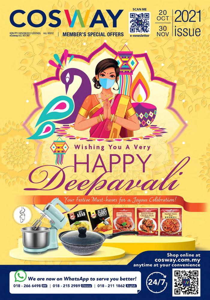 Cosway Deepavali Promotion Catalogue (20 Oct 2021 - 30 Nov 2021) Cosway Deepavali Promotion Catalogue (20 Oct 2021 - 30 Nov 2021)