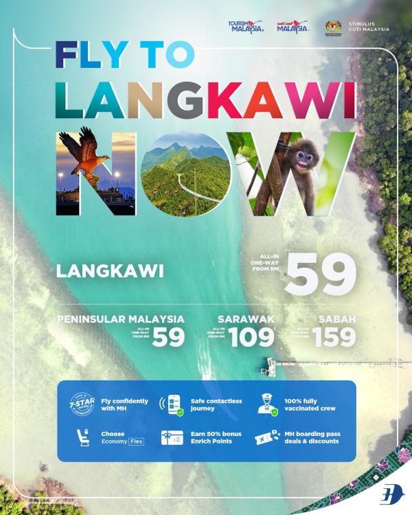 Malaysia Airlines Fly To Langkawi Promotion (valid until 31 Oct 2021)