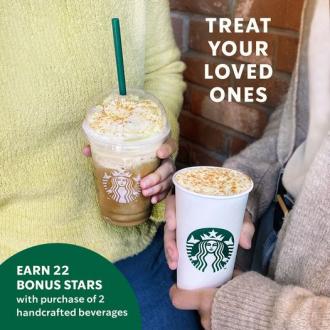Starbucks Treat Your Loved Ones Promotion Earn 22 Bonus Stars (22 October 2021)