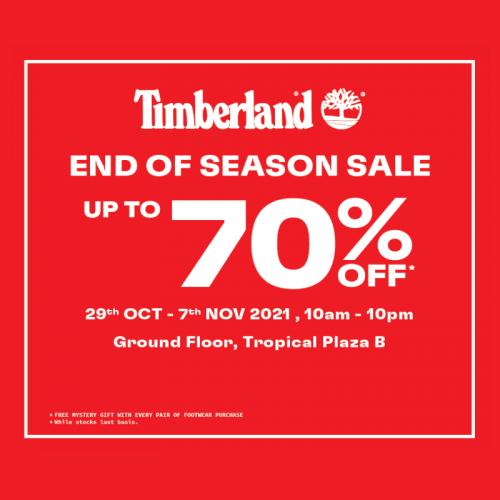 Timberland End Of Season Sale Up To 70% OFF at Mitsui Outlet Park (29 Oct 2021 - 7 Nov 2021)