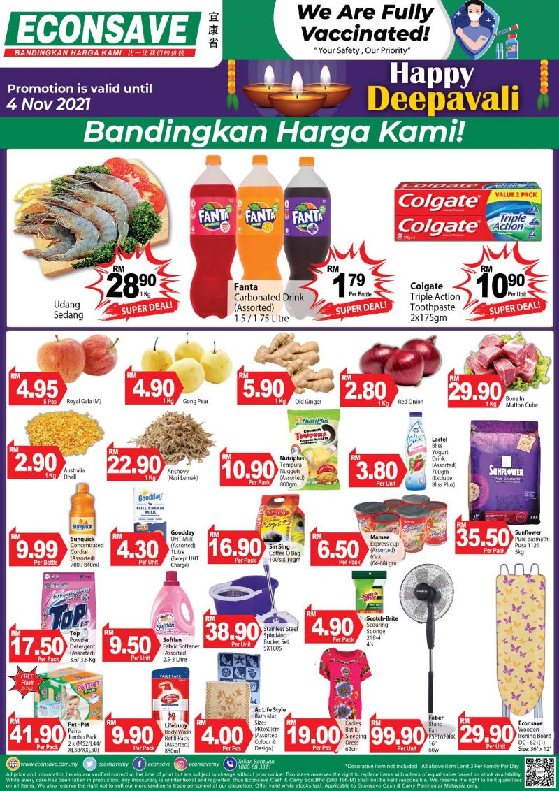Econsave Deepavali Promotion (29 Oct 2021 - 4 Nov 2021)