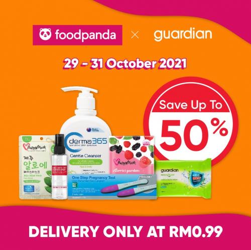 Guardian FoodPanda Promotion Up To 50% OFF (29 Oct 2021 - 31 Oct 2021)