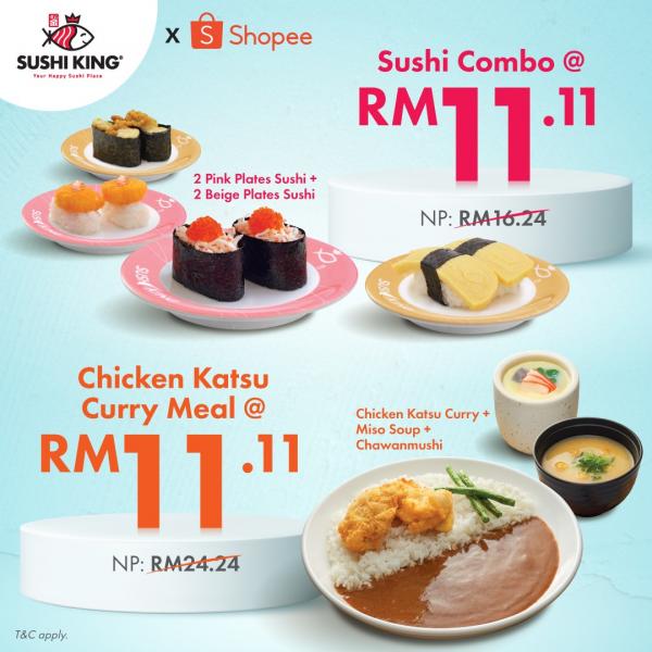 Sushi King Shopee 11.11 Promotion