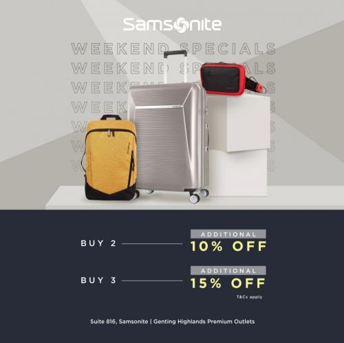 Samsonite Special Sale at Genting Highlands Premium Outlets (5 Nov 2021 - 7 Nov 2021)