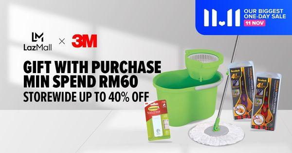 3M Lazada 11.11 Sale Up To 40% OFF (11 Nov 2021)