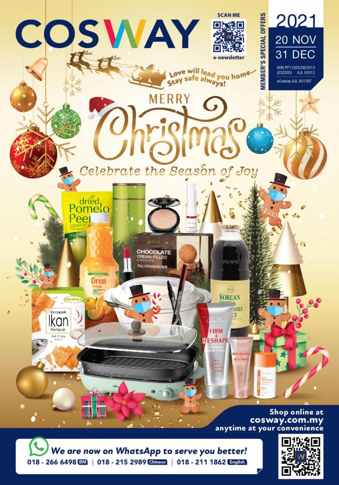 Cosway Christmas Promotion Catalogue (20 Nov 2021 - 31 Dec 2021) Cosway Christmas Promotion Catalogue (20 Nov 2021 - 31 Dec 2021)