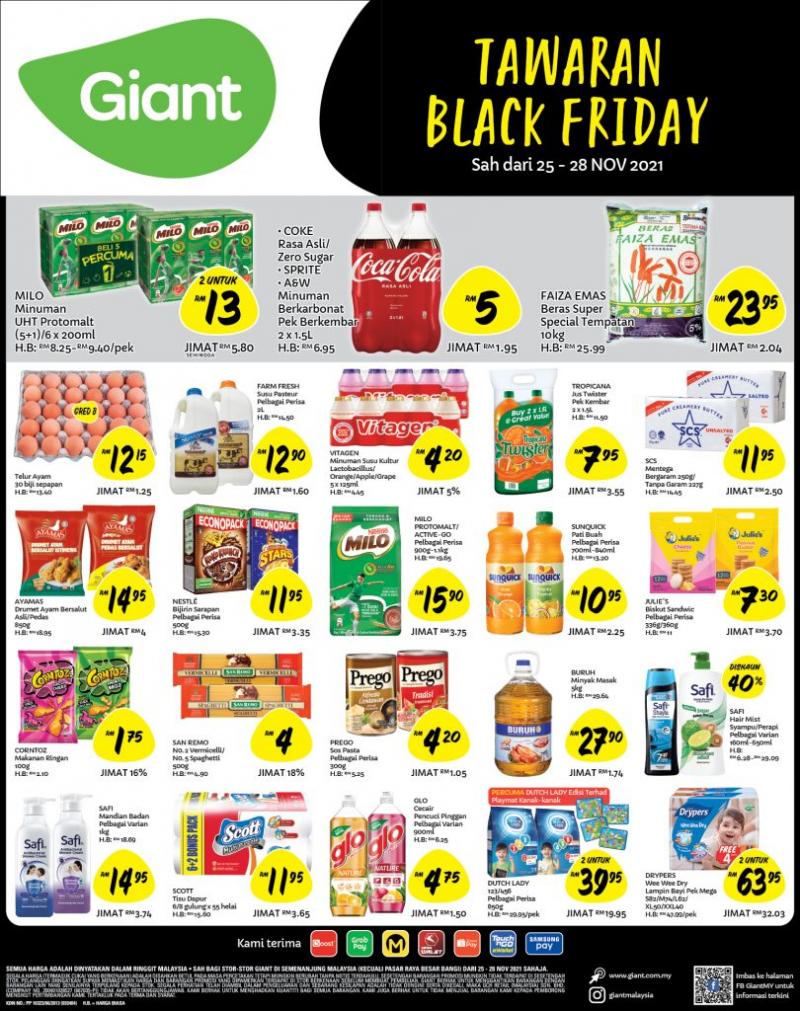 Giant Black Friday Promotion (25 Nov 2021 - 28 Nov 2021)