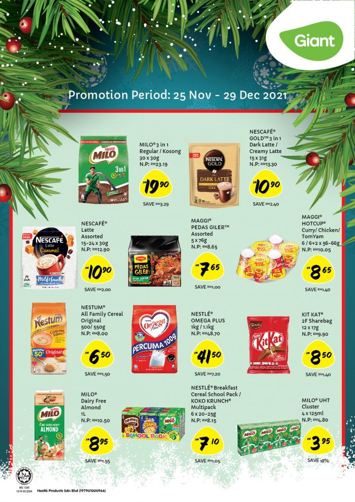 Giant Nestle Promotion (25 Nov 2021 - 29 Dec 2021)
