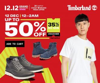 Timberland Lazada 12.12 Sale Up To 50% OFF (12 December 2021 - 14 December 2021)