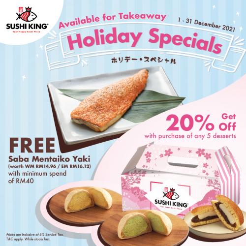 Sushi King Holiday Takeaway Promotion (1 Dec 2021 - 31 Dec 2021)