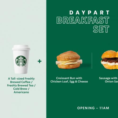 Starbucks Daypart Breakfast Set Promotion